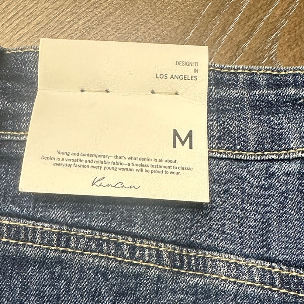 KanCan Dark Blue Denim Button-Up Mini Skirt - Picture 4 of 7
